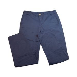 J Crew Chino Women's Cotton Crop Navy Blue Size 2 Pants NWOT